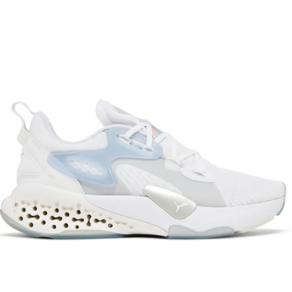 New Puma Mens Size 13 Xetic Halflife White Glacial Blue Sneakers Shoes 195298 02